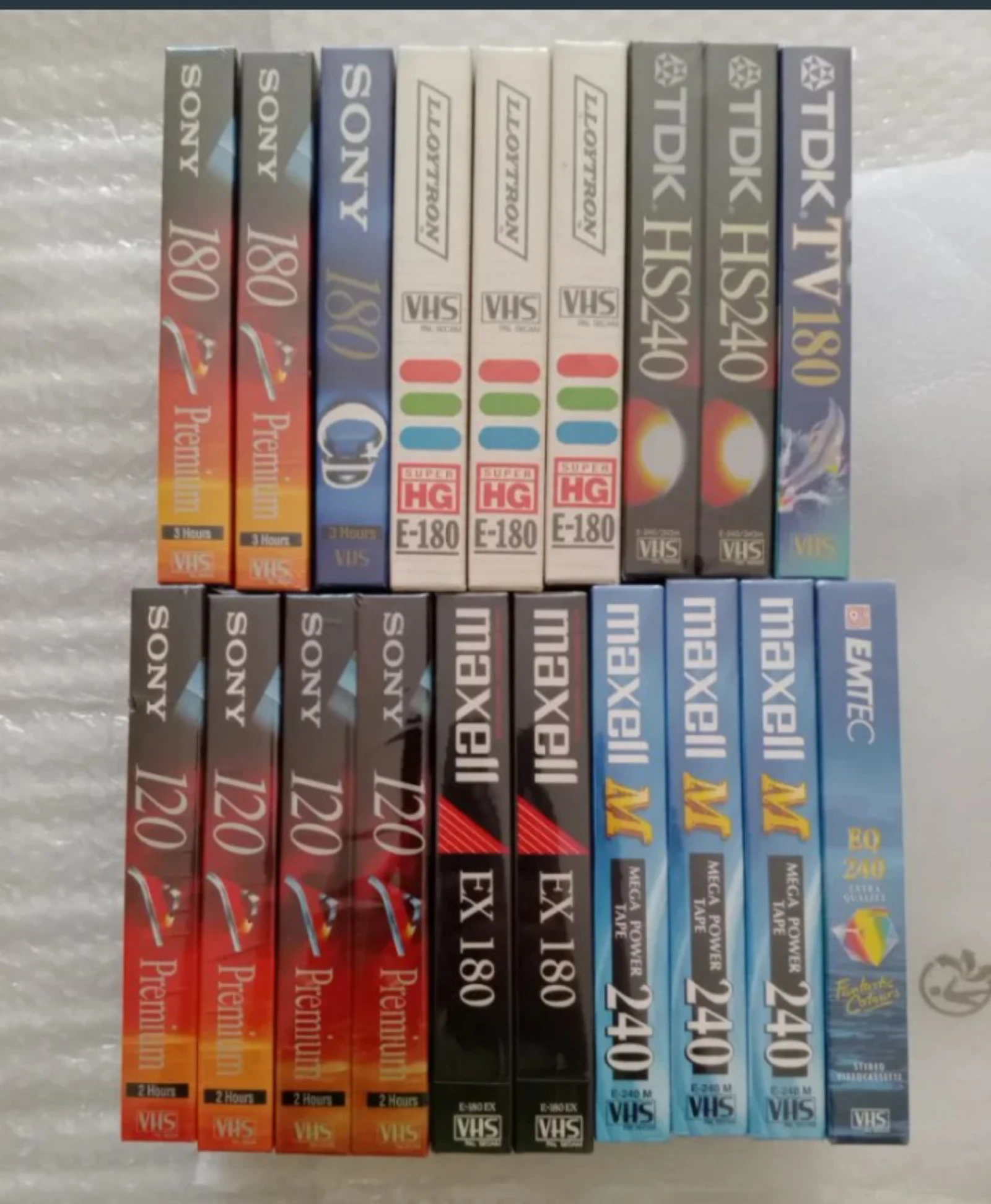 Lote Cassetes VHS Novas Várias marcas